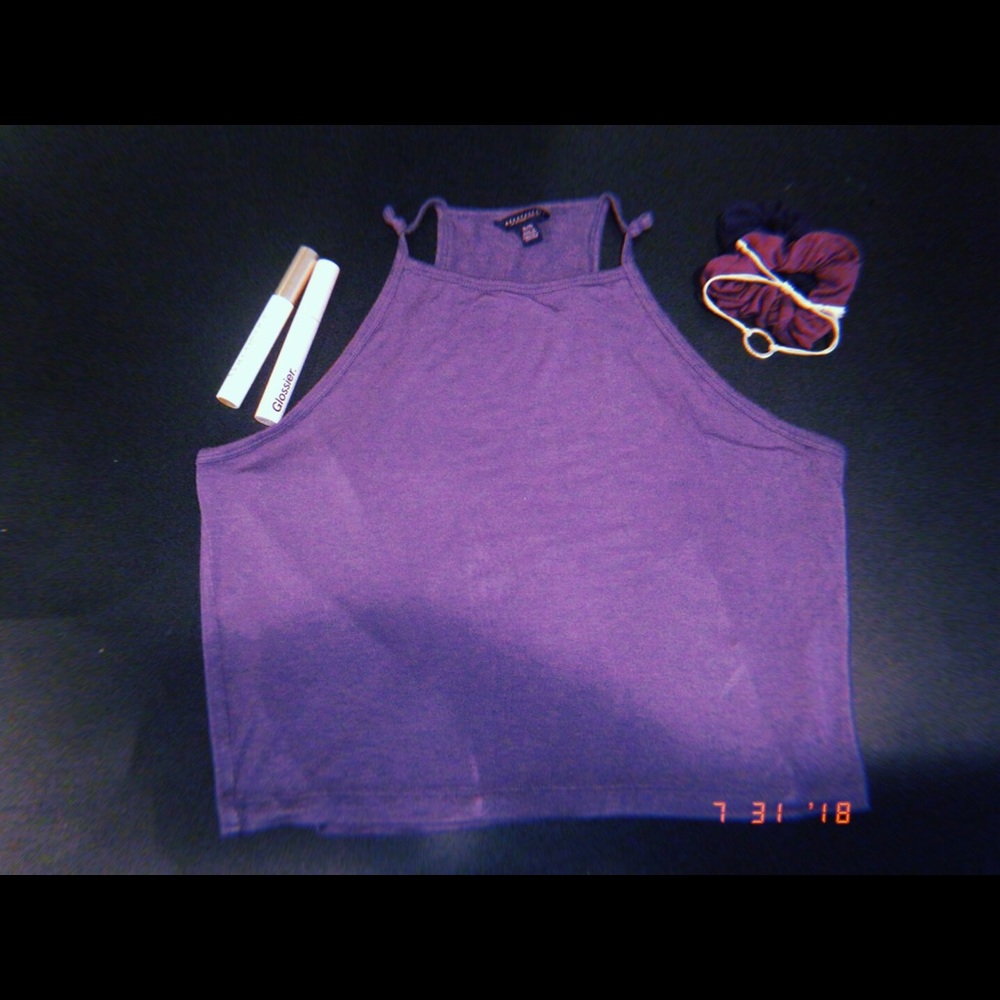 Cropped Halter Top 💜